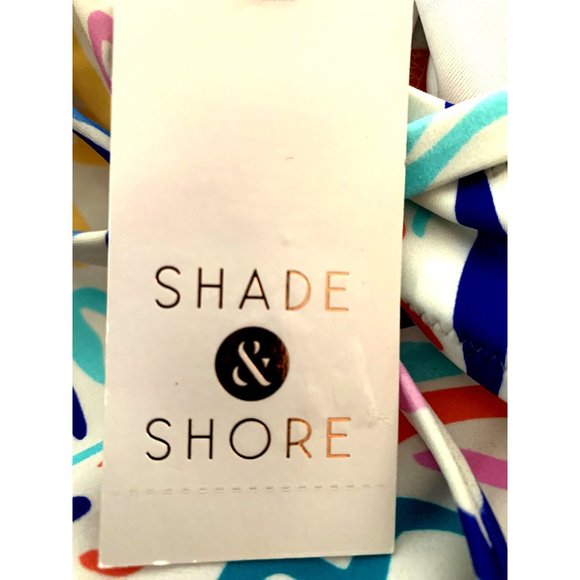 Shade & Shore™ Light Lift Shoulder Tie Bralette Bikini Top Green Blue 36B 38D - Picture 9 of 10